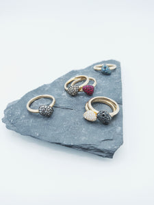 Precious Stone-Shaped Rings