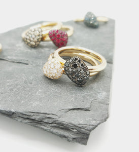 Precious Stone-Shaped Rings